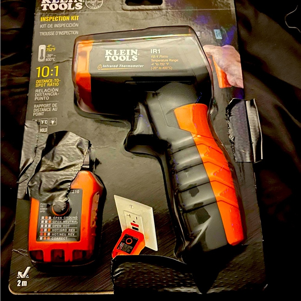 Infrared Thermometer And outlet Tester